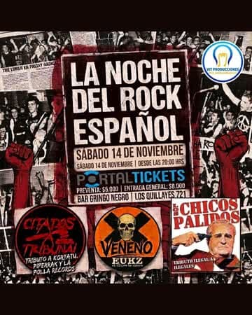 LA NOCHE DEL ROCK ESPAÑOL EN GRINGO NEGRO RESTO
