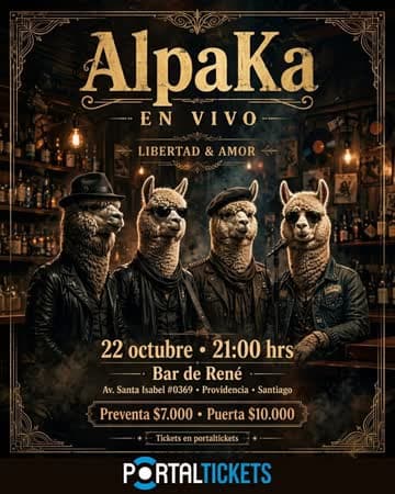 ALPAKA EN BAR DE RENÉ