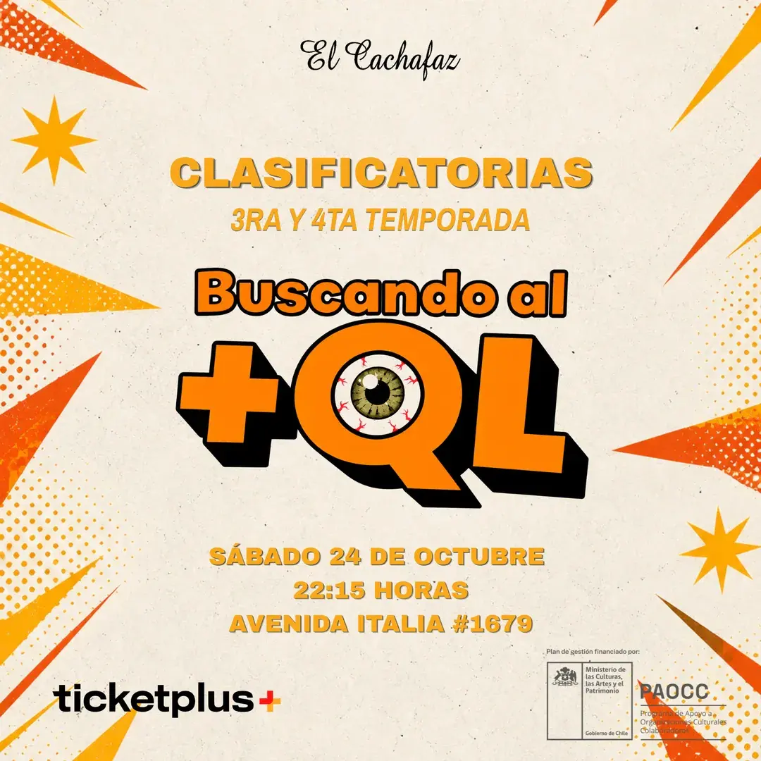 Show de Stand Up-Buscando al +QL-Sabado 24 Octubre 22:15 hrs