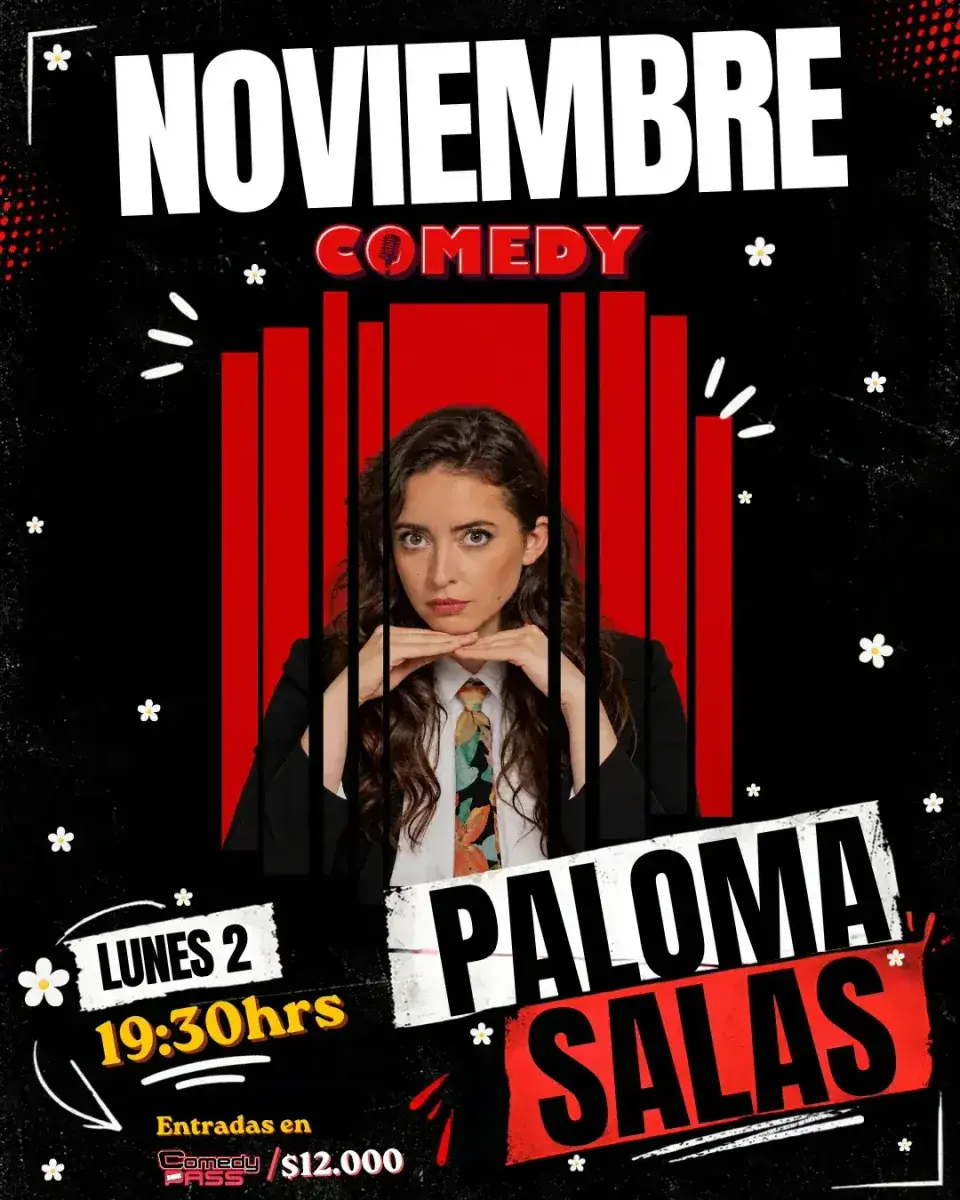 PALOMA SALAS 2 DE NOVIEMBRE 19:30 HRS. COMEDY RESTOBAR (agotado)