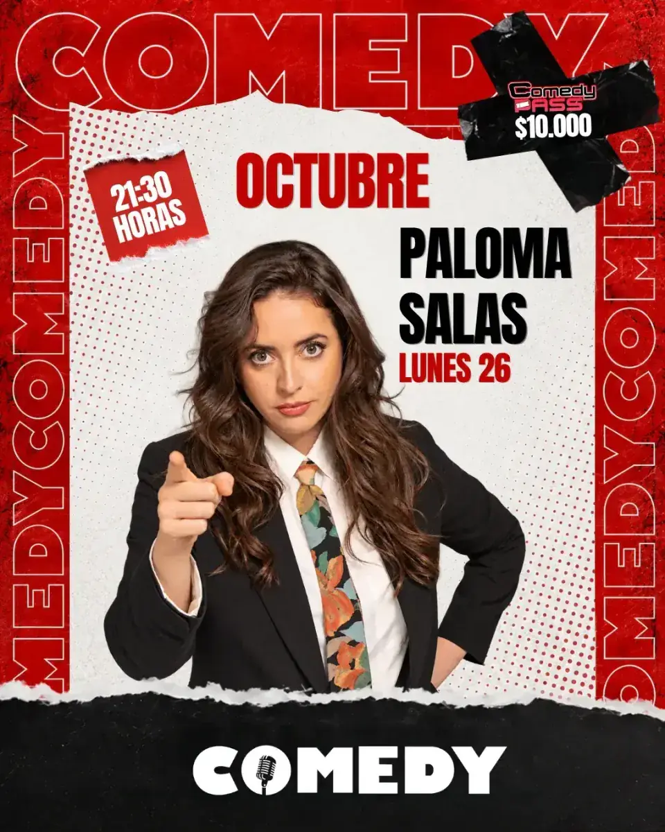 PALOMA SALAS 26 DE OCTUBRE 21:30 HRS. COMEDY RESTOBAR – SEGUNDA FUNCIÓN (agotado)