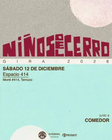 NIÑOS DEL CERRO + COMEDOR EN ESPACIO 414, TEMUCO