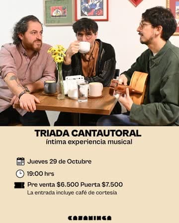 TRIADA CANTAUTORAL EN CASA MINGA, CONCEPCIÓN