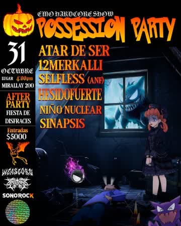 POSSESSION PARTY EMO HARDCORE SHOW EN MIRADOR ESTUDIO