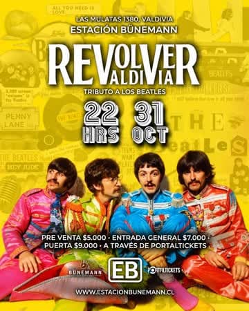 REVOLVER: TRIBUTO A LOS BEATLES EN ESTACIÓN BÜNEMANN, VALDIVIA