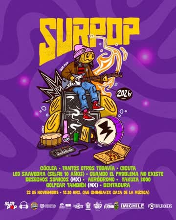 SURPOP FESTIVAL 2026 EN CASA DE LA MÚSICA, CONCEPCIÓN