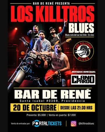 LOS KILLTROS BLUES EN BAR DE RENÉ