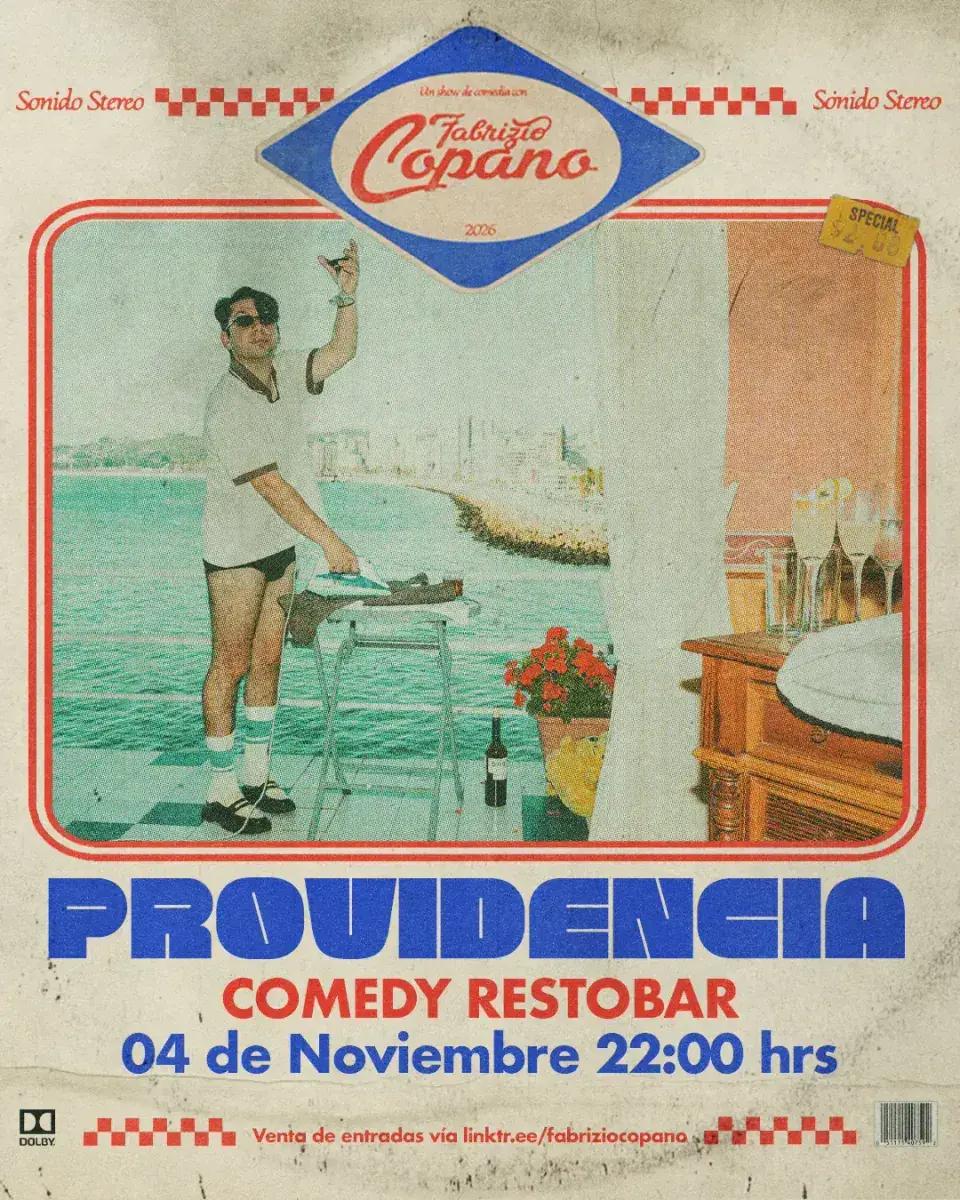 FABRIZIO COPANO 4 DE NOVIEMBRE 22:00 HRS. COMEDY RESTOBAR